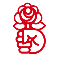 Logo mit stilisierter Rose